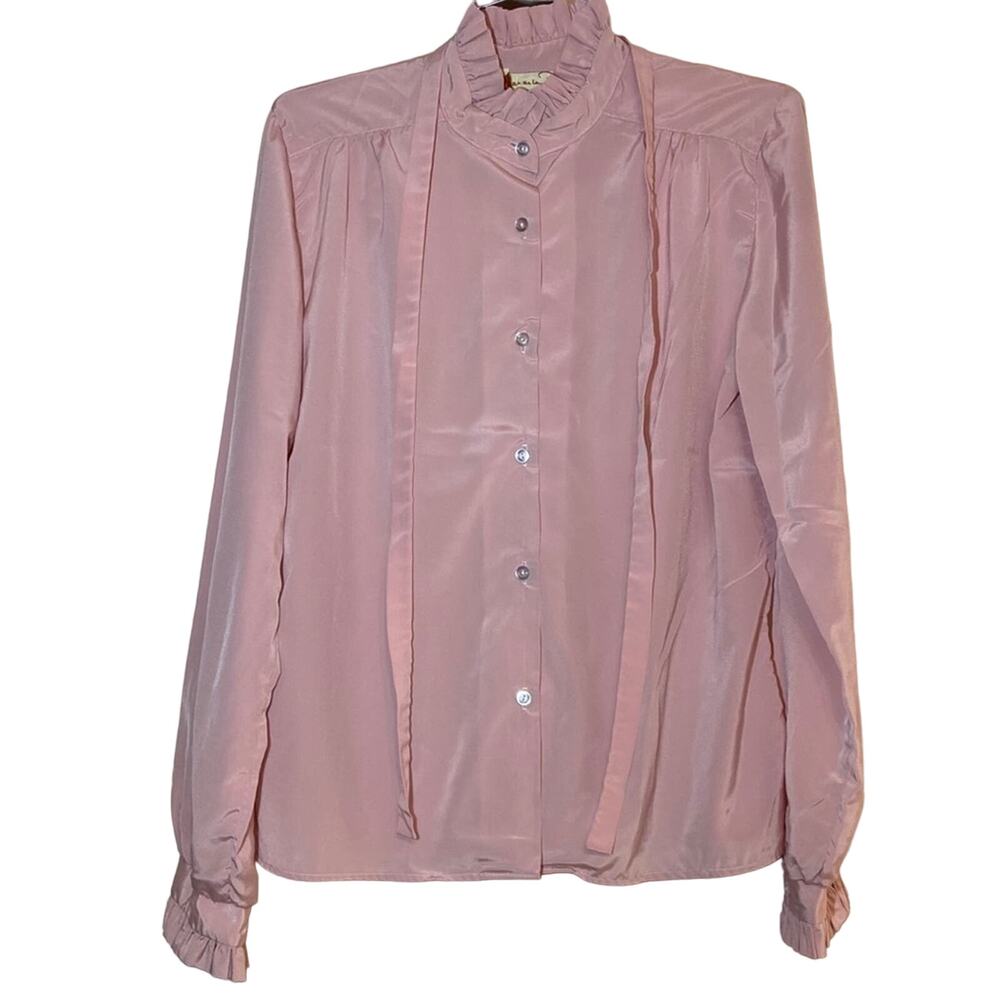 Oscar De LaRenta Pink blouse